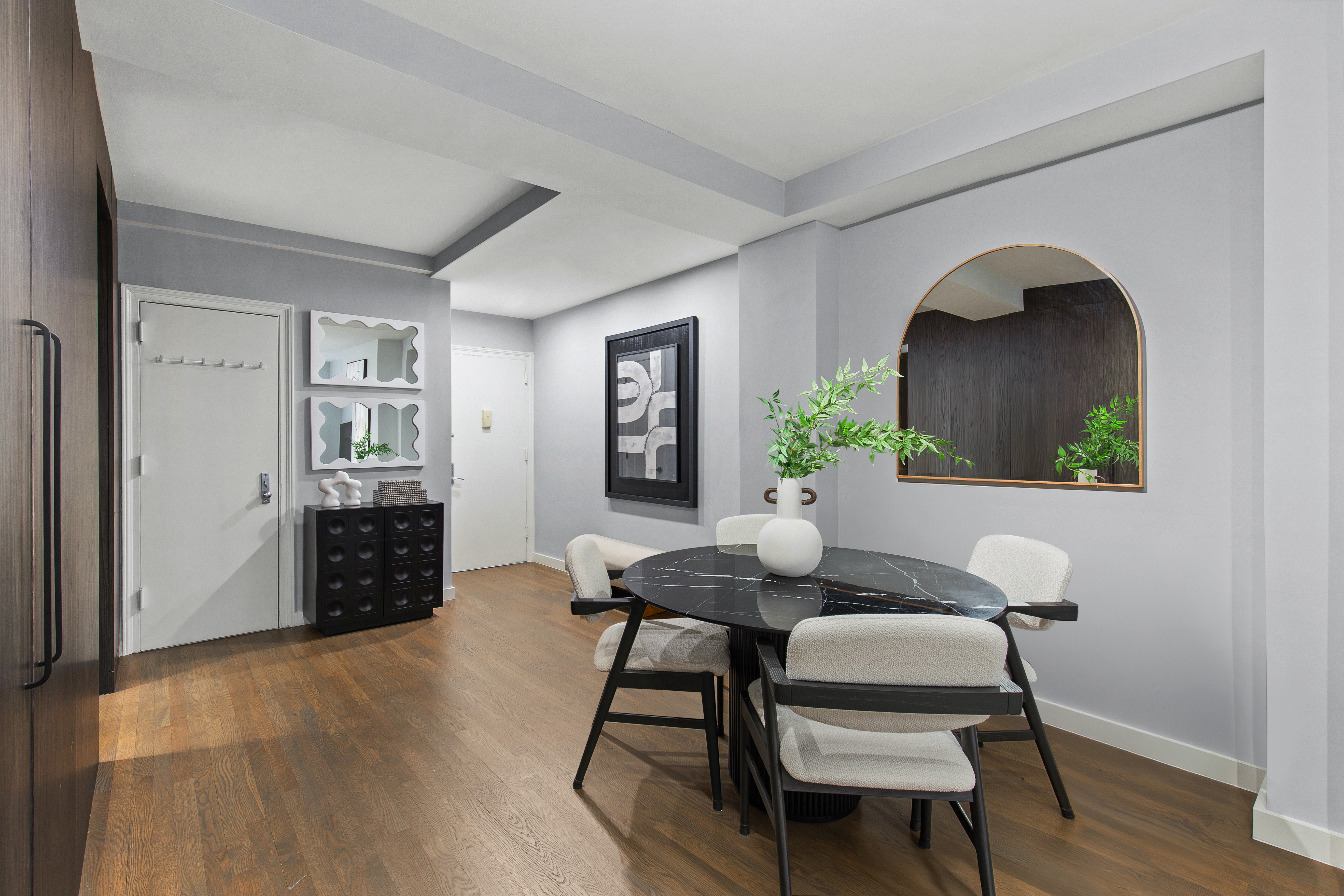 Dining room — black marble table