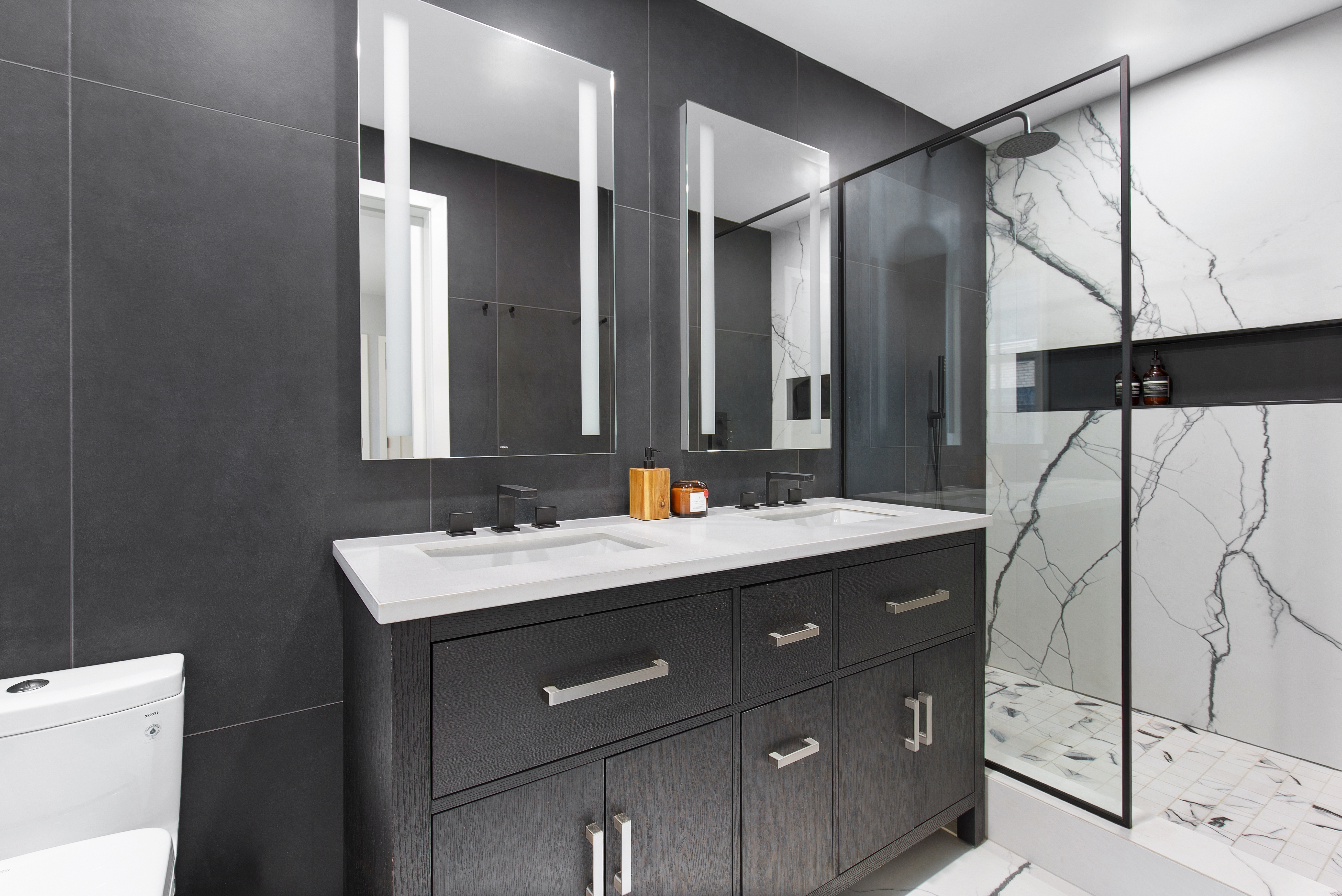 Master bathroom — wide